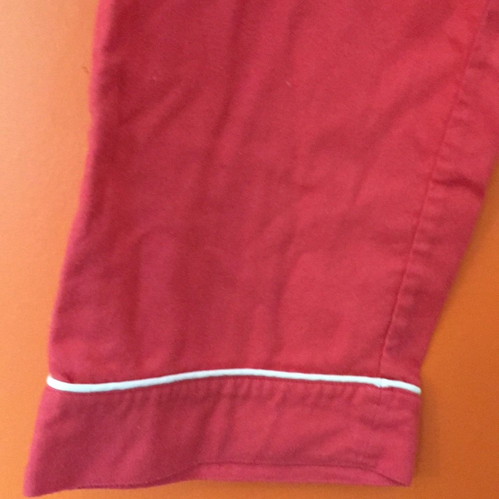 L.L. Bean 100% Cotton Fleece Pajama Lounge Wear Pants Set Woman’s Large 12/14/16 - Picture 10 of 17